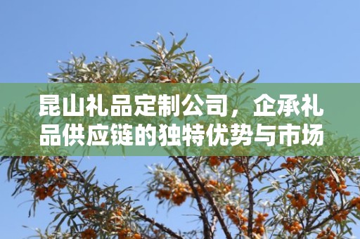昆山礼品定制公司，企承礼品供应链的独特优势与市场洞察