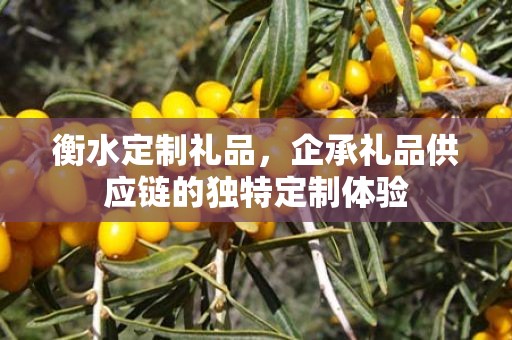 衡水定制礼品，企承礼品供应链的独特定制体验
