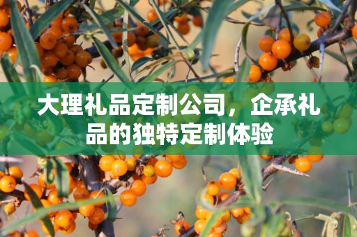 大理礼品定制公司，企承礼品的独特定制体验