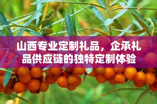 山西专业定制礼品，企承礼品供应链的独特定制体验